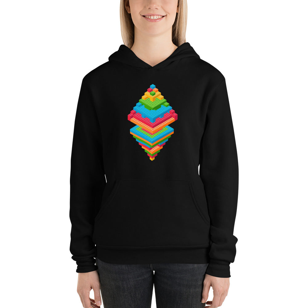 Unisex hoodie - Money Legos Minimalistic