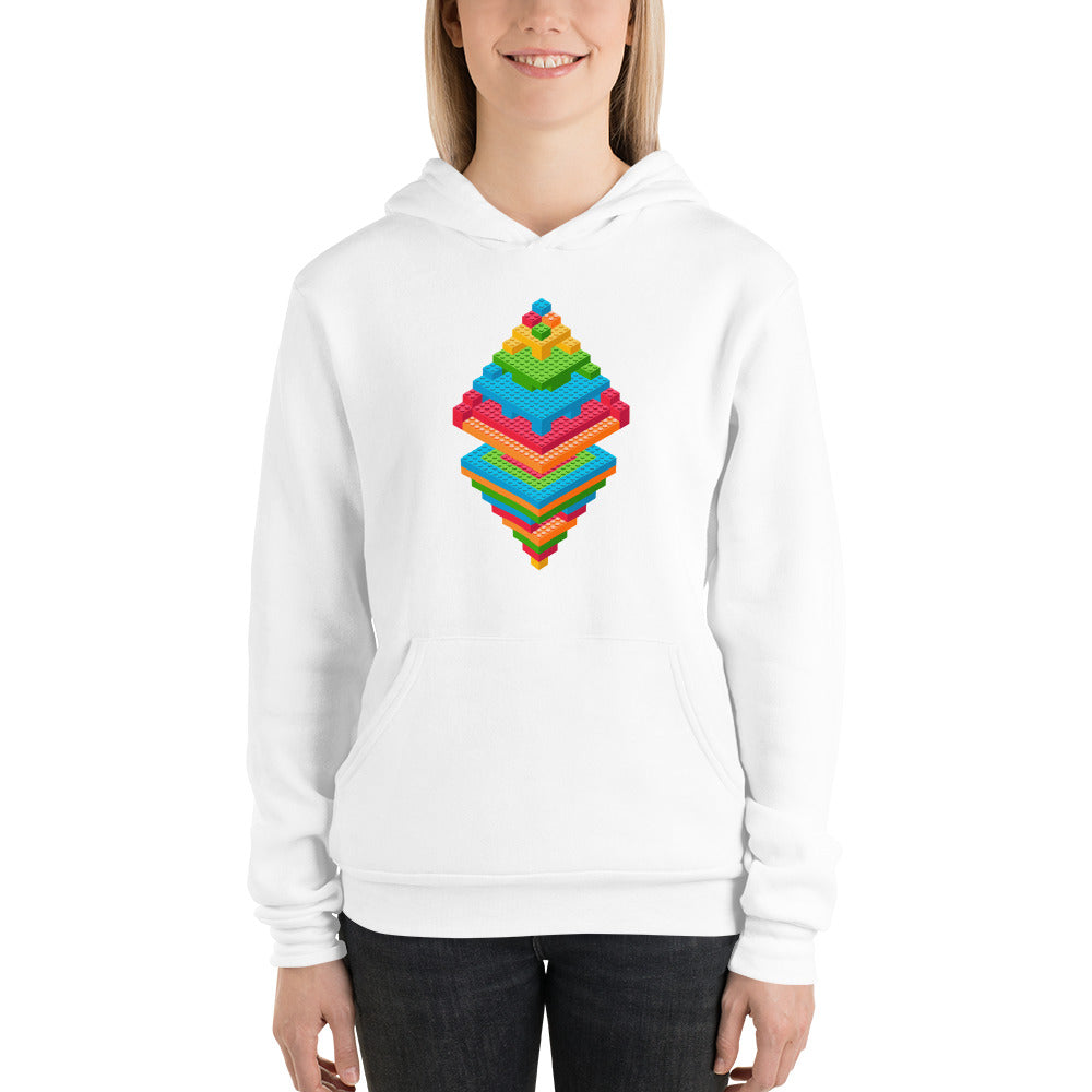Unisex hoodie - Money Legos Minimalistic
