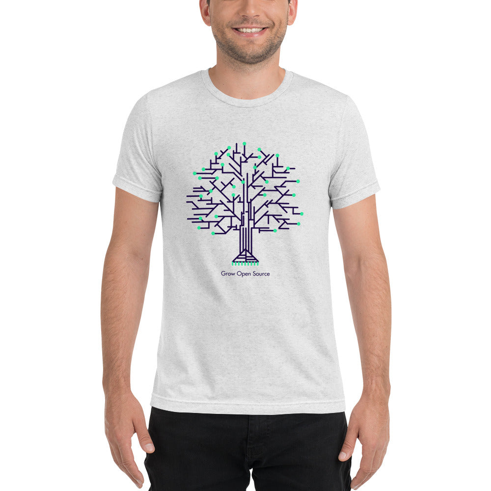 Grow Open Source - Gitcoin Short-Sleeve tri-blend t-shirt