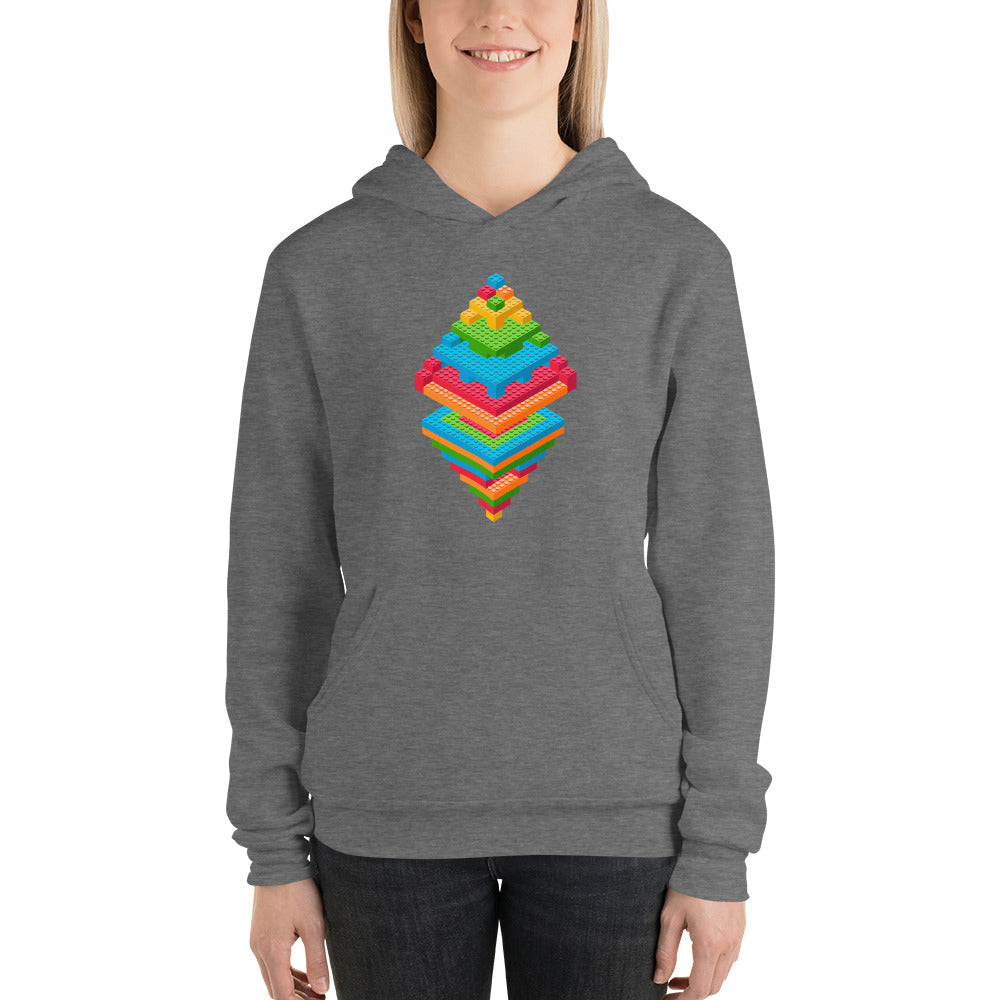 Unisex hoodie - Money Legos Minimalistic